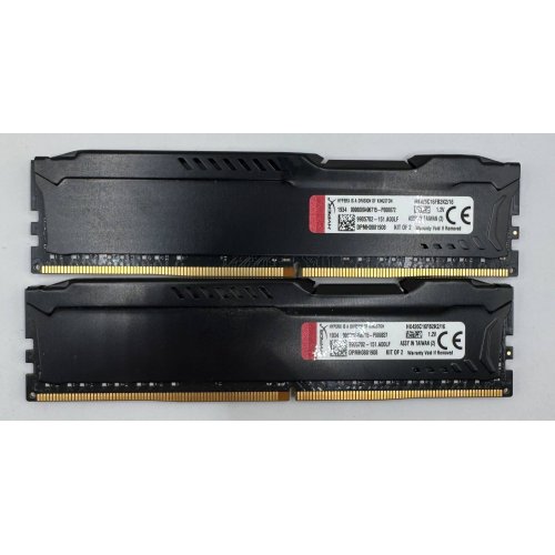 Озп HyperX DDR4 16GB (2x8GB) 2666Mhz FURY Black (HX426C16FB2K2/16) (Відновлено продавцем, 869498) купити в Україні: Київ, Львів, Хмельницький, Тернопіль, Івано-Франківськ | Перевірка сумісності, низька ціна, відгуки, характеристики від TELEMART фото