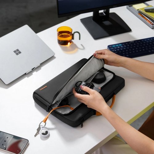 Сумка Tomtoc 14.4" Defender-A14 (A14D3D1) Black купити в Україні: Київ, Львів, Хмельницький, Тернопіль, Івано-Франківськ | Низька ціна, відгуки, характеристики від TELEMART фото