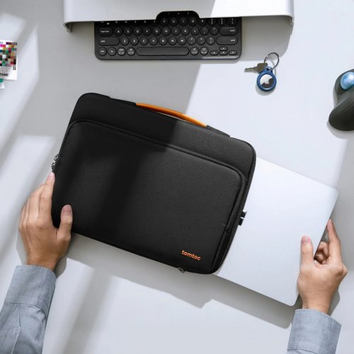 Сумка Tomtoc 14.4" Defender-A14 (A14D3D1) Black купити в Україні: Київ, Львів, Хмельницький, Тернопіль, Івано-Франківськ | Низька ціна, відгуки, характеристики від TELEMART фото