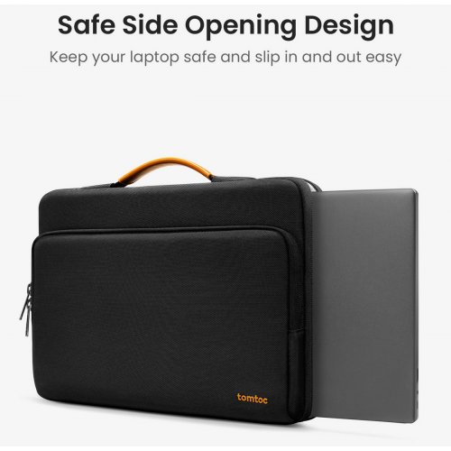 Сумка Tomtoc 14.4" Defender-A14 (A14D3D1) Black купити в Україні: Київ, Львів, Хмельницький, Тернопіль, Івано-Франківськ | Низька ціна, відгуки, характеристики від TELEMART фото