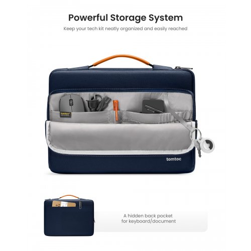 Сумка Tomtoc 16.2" Defender-A14 (A14F3B2) Navy Blue купить в Украине: Киев, Днепр, Харьков, Одесса  | Низкая цена, отзывы, характеристики от TELEMART фото