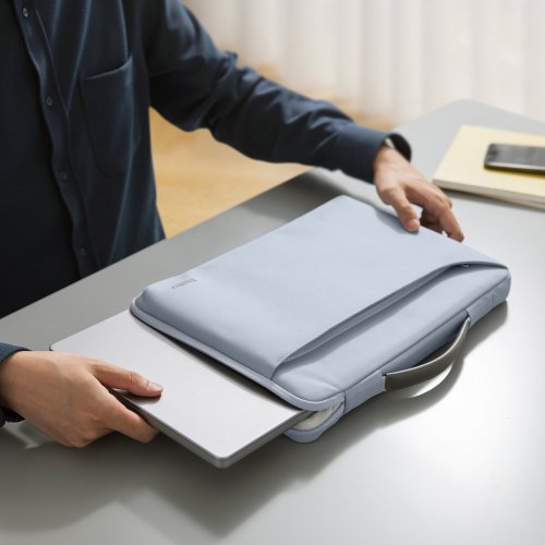 Сумка Tomtoc 16" Defender-A22 (A22F3B3) Mist Blue купити в Україні: Київ, Львів, Хмельницький, Тернопіль, Івано-Франківськ | Низька ціна, відгуки, характеристики від TELEMART фото