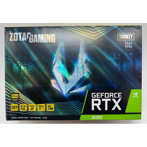 Відеокарта Zotac Gaming GeForce RTX 3090 Trinity OC 24576MB (ZT-A30900J-10P) (Відновлено продавцем, 869515) купити в Україні: Київ, Львів, Хмельницький, Тернопіль, Івано-Франківськ | Перевірка сумісності, низька ціна, відгуки, характеристики від TELEMART фото