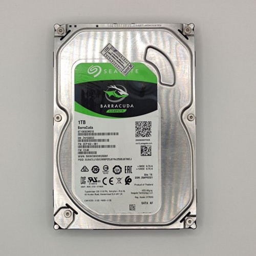 Жорсткий диск Seagate BarraCuda 1TB 64MB 7200RPM 3.5'' (ST1000DM010) (Відновлено продавцем, 869552) купити в Україні: Київ, Львів, Хмельницький, Тернопіль, Івано-Франківськ | Перевірка сумісності, низька ціна, відгуки, характеристики від TELEMART фото