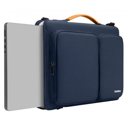 Сумка для ноутбука Tomtoc 14" Defender-A42 (A42D3B1) Navy Blue купить в Украине: Киев, Днепр, Харьков, Одесса  | Низкая цена, отзывы, характеристики от TELEMART фото