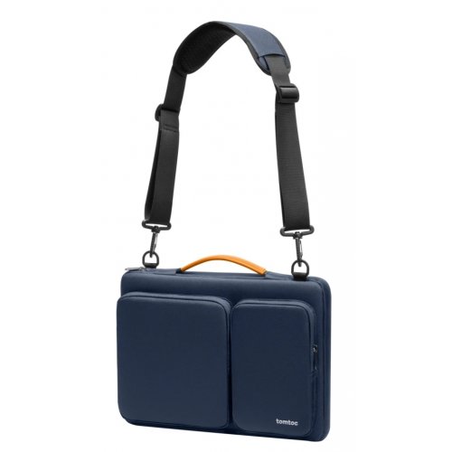 Сумка для ноутбука Tomtoc 14" Defender-A42 (A42D3B1) Navy Blue купить в Украине: Киев, Днепр, Харьков, Одесса  | Низкая цена, отзывы, характеристики от TELEMART фото