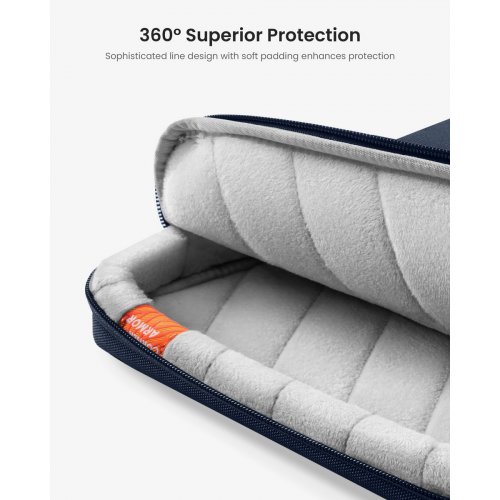 Сумка для ноутбука Tomtoc 14" Defender-A42 (A42D3B1) Navy Blue купить в Украине: Киев, Днепр, Харьков, Одесса  | Низкая цена, отзывы, характеристики от TELEMART фото