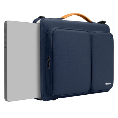 Сумка для ноутбука Tomtoc 16.2" Defender-A42 (A42F3B1) Navy Blue купити в Україні: Київ, Львів, Хмельницький, Тернопіль, Івано-Франківськ | Низька ціна, відгуки, характеристики від TELEMART фото