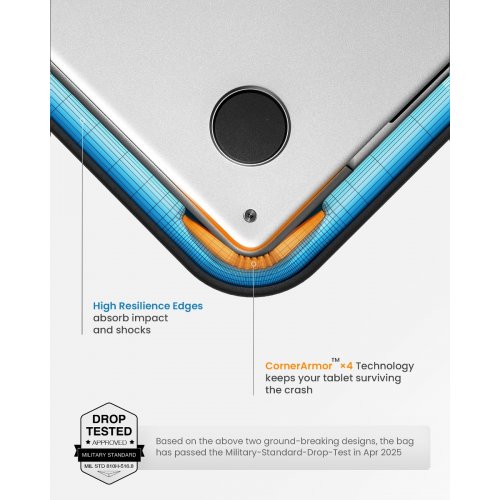 Сумка для ноутбука Tomtoc 17.3" Defender-A42 (A42G1D1) Black купити в Україні: Київ, Львів, Хмельницький, Тернопіль, Івано-Франківськ | Низька ціна, відгуки, характеристики від TELEMART фото