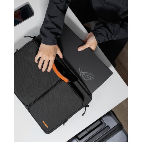 Сумка для ноутбука Tomtoc 17.3" Defender-A42 (A42G1D1) Black купити в Україні: Київ, Львів, Хмельницький, Тернопіль, Івано-Франківськ | Низька ціна, відгуки, характеристики від TELEMART фото