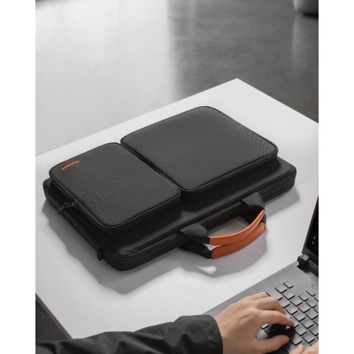 Сумка для ноутбука Tomtoc 17.3" Defender-A42 (A42G1D1) Black купити в Україні: Київ, Львів, Хмельницький, Тернопіль, Івано-Франківськ | Низька ціна, відгуки, характеристики від TELEMART фото