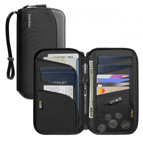 Сумка Tomtoc Navigator-T03 Passport Bag (T03M1D1) Black купить в Украине: Киев, Днепр, Харьков, Одесса  | Низкая цена, отзывы, характеристики от TELEMART фото