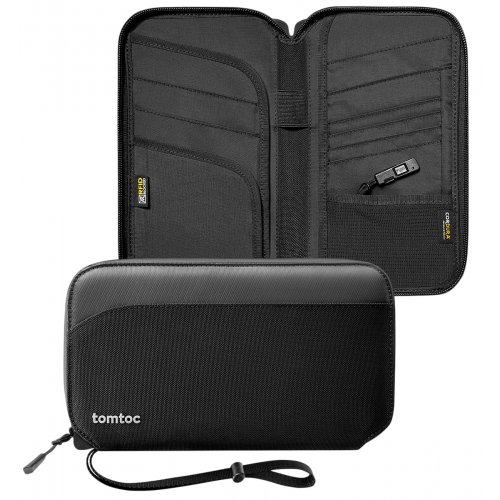 Сумка Tomtoc Navigator-T03 Passport Bag (T03M1D1) Black купить в Украине: Киев, Днепр, Харьков, Одесса  | Низкая цена, отзывы, характеристики от TELEMART фото