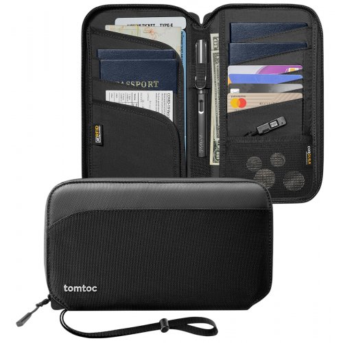 Сумка Tomtoc Navigator-T03 Passport Bag (T03M1D1) Black купить в Украине: Киев, Днепр, Харьков, Одесса  | Низкая цена, отзывы, характеристики от TELEMART фото