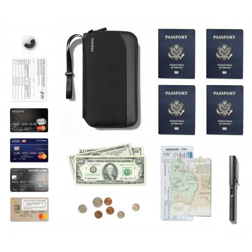 Сумка Tomtoc Navigator-T03 Passport Bag (T03M1D1) Black купить в Украине: Киев, Днепр, Харьков, Одесса  | Низкая цена, отзывы, характеристики от TELEMART фото