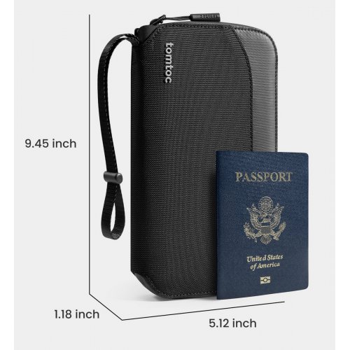 Сумка Tomtoc Navigator-T03 Passport Bag (T03M1D1) Black купить в Украине: Киев, Днепр, Харьков, Одесса  | Низкая цена, отзывы, характеристики от TELEMART фото