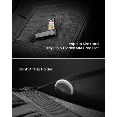 Сумка Tomtoc Navigator-T03 Passport Bag (T03M1D1) Black купить в Украине: Киев, Днепр, Харьков, Одесса  | Низкая цена, отзывы, характеристики от TELEMART фото