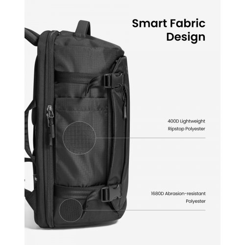 Рюкзак Tomtoc 17.3" Navigator-T66 Liteway (T66M1D2) Black купить в Украине: Киев, Днепр, Харьков, Одесса  | Низкая цена, отзывы, характеристики от TELEMART фото