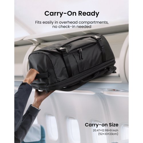 Рюкзак Tomtoc 17.3" Navigator-T66 Liteway (T66M1D2) Black купить в Украине: Киев, Днепр, Харьков, Одесса  | Низкая цена, отзывы, характеристики от TELEMART фото