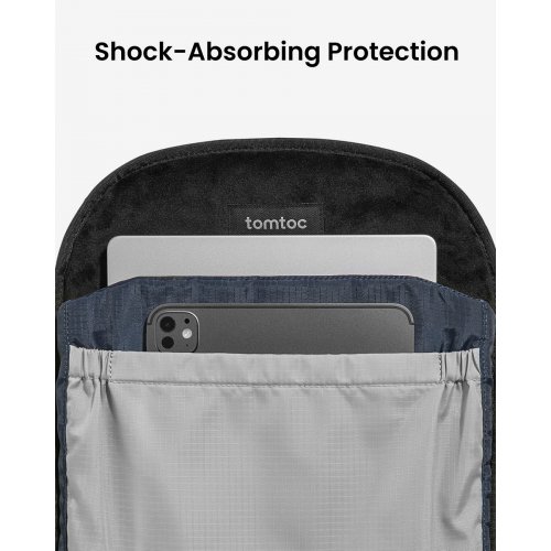 Рюкзак Tomtoc 16" UrbanEX-T77 (T77S1D1) Black купить в Украине: Киев, Днепр, Харьков, Одесса  | Низкая цена, отзывы, характеристики от TELEMART фото