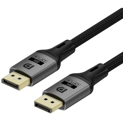 Кабель ColorWay DisplayPort to DisplayPort V1.4 8K 1.5m (CW-CBDP093-BK) Black купити в Україні: Київ, Львів, Хмельницький, Тернопіль, Івано-Франківськ | Низька ціна, відгуки, характеристики від TELEMART фото