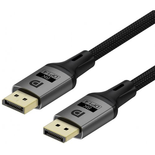 Кабель ColorWay DisplayPort to DisplayPort V1.4 8K 3m (CW-CBDP094-BK) Black купити в Україні: Київ, Львів, Хмельницький, Тернопіль, Івано-Франківськ | Низька ціна, відгуки, характеристики від TELEMART фото