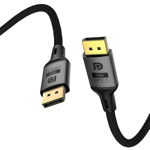 Кабель ColorWay DisplayPort to DisplayPort V2.1 16K 1.5m (CW-CBDP091-BK) Black купити в Україні: Київ, Львів, Хмельницький, Тернопіль, Івано-Франківськ | Низька ціна, відгуки, характеристики від TELEMART фото