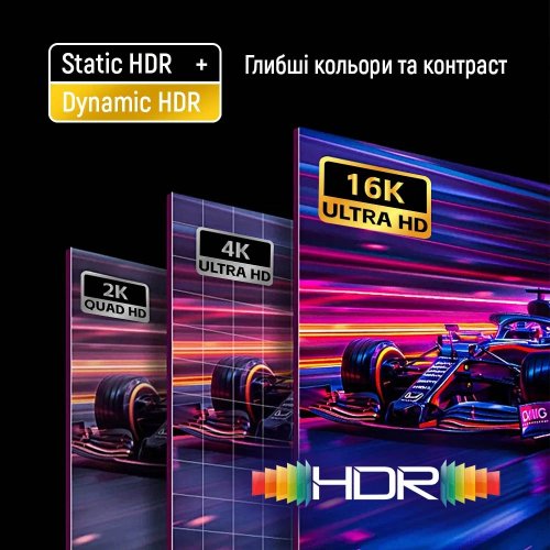 Кабель ColorWay DisplayPort to DisplayPort V2.1 16K 3m (CW-CBDP092-BK) Black купить в Украине: Киев, Днепр, Харьков, Одесса  | Низкая цена, отзывы, характеристики от TELEMART фото