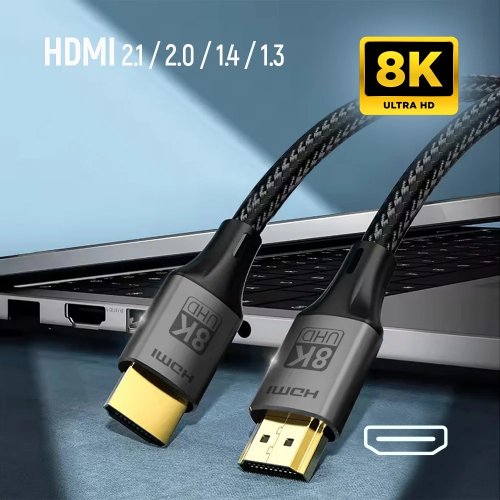 Кабель ColorWay HDMI to HDMI V2.1 8K 2m (CW-CBHD088-BK) Black купить в Украине: Киев, Днепр, Харьков, Одесса  | Низкая цена, отзывы, характеристики от TELEMART фото