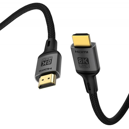 Кабель ColorWay HDMI to HDMI V2.1 8K 3m (CW-CBHD089-BK) Black купити в Україні: Київ, Львів, Хмельницький, Тернопіль, Івано-Франківськ | Низька ціна, відгуки, характеристики від TELEMART фото