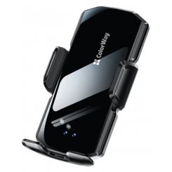 Автомобільний зарядний пристрій ColorWay FlameGrip Wireless 15W (CW-CHAW070Q-BK) Black