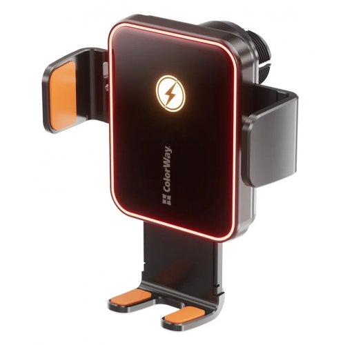 Автомобильное зарядное устройство ColorWay Ultra-mini Wireless 15W (CW-CHAW069Q-BK) Black купить в Украине: Киев, Днепр, Харьков, Одесса  | Низкая цена, отзывы, характеристики от TELEMART фото