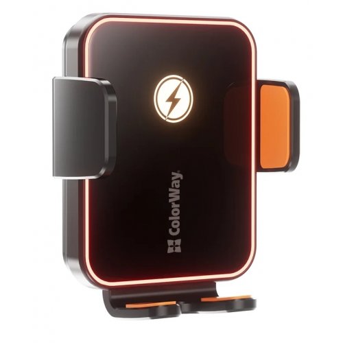 Автомобильное зарядное устройство ColorWay Ultra-mini Wireless 15W (CW-CHAW069Q-BK) Black купить в Украине: Киев, Днепр, Харьков, Одесса  | Низкая цена, отзывы, характеристики от TELEMART фото