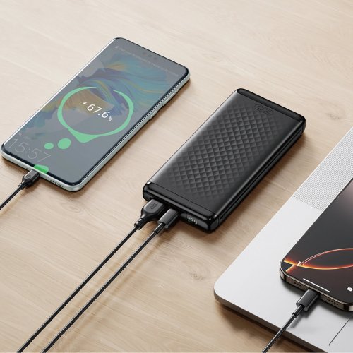 Powerbank XO PB308 10000mAh 22.5W Black купити в Україні: Київ, Львів, Хмельницький, Тернопіль, Івано-Франківськ | Низька ціна, відгуки, характеристики від TELEMART фото