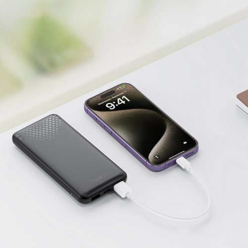 Powerbank XO PB312 10000mAh 10W Black купити в Україні: Київ, Львів, Хмельницький, Тернопіль, Івано-Франківськ | Низька ціна, відгуки, характеристики від TELEMART фото