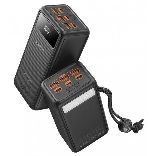 Powerbank Veger W5001C 56000mAh 130W Black купити в Україні: Київ, Львів, Хмельницький, Тернопіль, Івано-Франківськ | Низька ціна, відгуки, характеристики від TELEMART фото