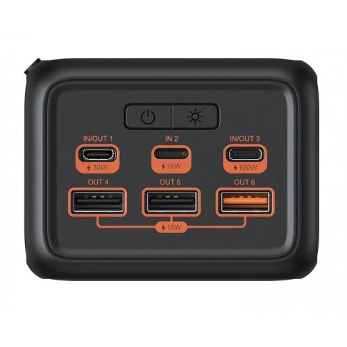 Powerbank Veger W5001C 56000mAh 130W Black купити в Україні: Київ, Львів, Хмельницький, Тернопіль, Івано-Франківськ | Низька ціна, відгуки, характеристики від TELEMART фото