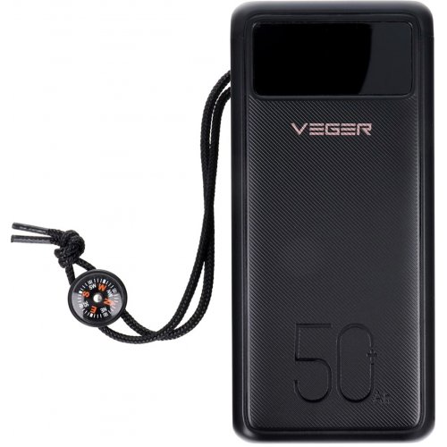 Powerbank Veger W5001 50000mAh 22.5W Black купити в Україні: Київ, Львів, Хмельницький, Тернопіль, Івано-Франківськ | Низька ціна, відгуки, характеристики від TELEMART фото