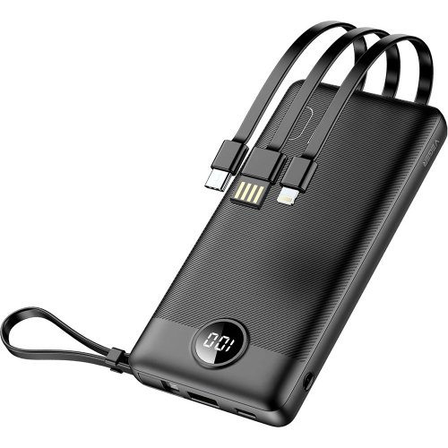 Powerbank Veger W1116 10000mAh 10W Black купити в Україні: Київ, Львів, Хмельницький, Тернопіль, Івано-Франківськ | Низька ціна, відгуки, характеристики від TELEMART фото