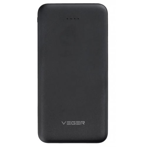 Powerbank Veger W1065 10000mAh 10W Black купити в Україні: Київ, Львів, Хмельницький, Тернопіль, Івано-Франківськ | Низька ціна, відгуки, характеристики від TELEMART фото