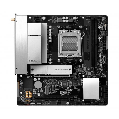 Материнська плата AsRock B850M Rock WiFi (sAM5, AMD B850) купити в Україні: Київ, Львів, Хмельницький, Тернопіль, Івано-Франківськ | Перевірка сумісності, низька ціна, відгуки, характеристики від TELEMART фото