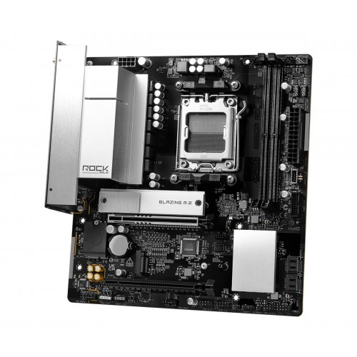 Материнська плата AsRock B850M Rock WiFi (sAM5, AMD B850) купити в Україні: Київ, Львів, Хмельницький, Тернопіль, Івано-Франківськ | Перевірка сумісності, низька ціна, відгуки, характеристики від TELEMART фото