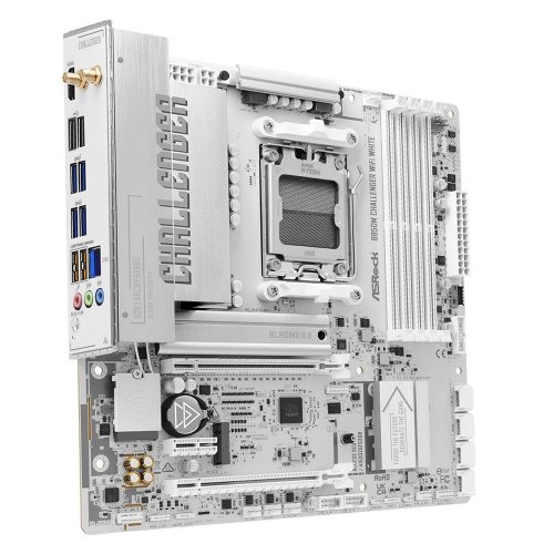 Материнська плата AsRock B850M Challenger WiFi White (sAM5, AMD B850) купити в Україні: Київ, Львів, Хмельницький, Тернопіль, Івано-Франківськ | Перевірка сумісності, низька ціна, відгуки, характеристики від TELEMART фото