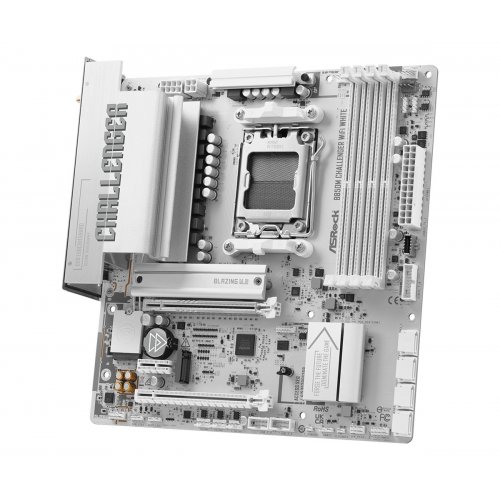 Материнська плата AsRock B850M Challenger WiFi White (sAM5, AMD B850) купити в Україні: Київ, Львів, Хмельницький, Тернопіль, Івано-Франківськ | Перевірка сумісності, низька ціна, відгуки, характеристики від TELEMART фото