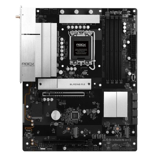 Материнская плата AsRock B860 Rock WiFi 7 (s1851, Intel B860) купить в Украине: Киев, Днепр, Харьков, Одесса  | Проверка совместимости, низкая цена, отзывы, характеристики от TELEMART фото