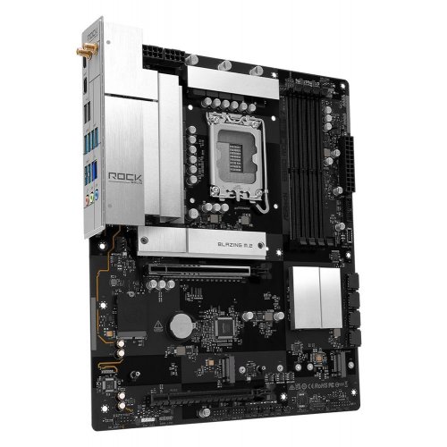 Материнская плата AsRock B860 Rock WiFi 7 (s1851, Intel B860) купить в Украине: Киев, Днепр, Харьков, Одесса  | Проверка совместимости, низкая цена, отзывы, характеристики от TELEMART фото