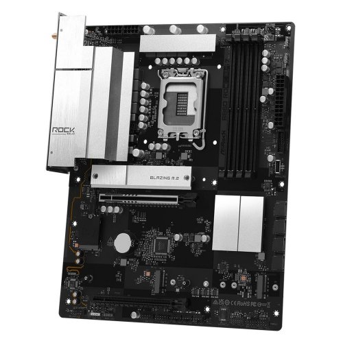 Материнская плата AsRock B860 Rock WiFi 7 (s1851, Intel B860) купить в Украине: Киев, Днепр, Харьков, Одесса  | Проверка совместимости, низкая цена, отзывы, характеристики от TELEMART фото