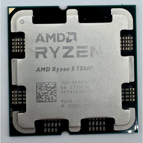 Процессор AMD Ryzen 5 7500F 3.7(5.0)GHz 32MB sAM5 Tray (100-000000597) (Восстановлено продавцом, 869777) купить в Украине: Киев, Днепр, Харьков, Одесса  | Проверка совместимости, низкая цена, отзывы, характеристики от TELEMART фото