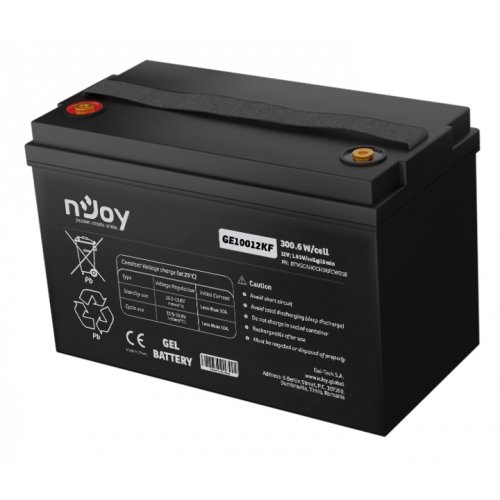 Акумуляторна батарея Njoy GE10012KF 12V 100Ah (BTVGCAHOCH0KFCW01B) купити в Україні: Київ, Львів, Хмельницький, Тернопіль, Івано-Франківськ | Низька ціна, відгуки, характеристики від TELEMART фото