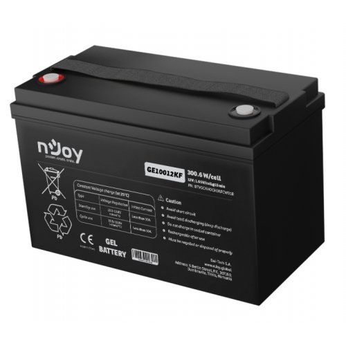 Акумуляторна батарея Njoy GE10012KF 12V 100Ah (BTVGCAHOCH0KFCW01B) купити в Україні: Київ, Львів, Хмельницький, Тернопіль, Івано-Франківськ | Низька ціна, відгуки, характеристики від TELEMART фото